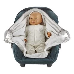 Babyjem Wit/Grijs Wikkeldeken 1116431 -Babyproducten  Winkel Babyjem Wit Grijs Wikkeldeken 1116431 4