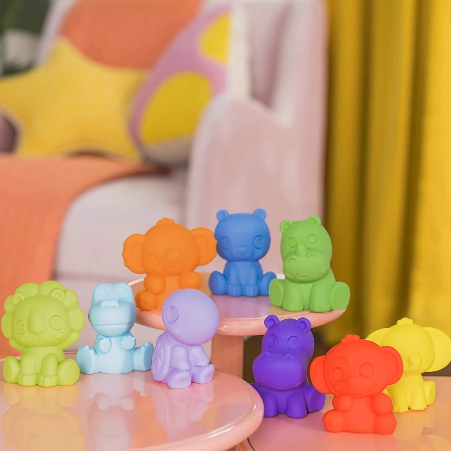 Bright Starts Tropic Animals 9 Stuks Speelgoed Dieren K12615 6 Bright Starts Tropic Animals 9 Stuks Speelgoed Dieren K12615 - Afbeelding 4