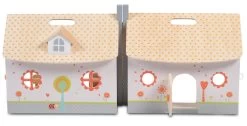 Cangaroo Houten Inklapbaar Poppenhuis 4139 -Babyproducten  Winkel Cangaroo Houten Opvouwbaar Poppenhuis 4139 4