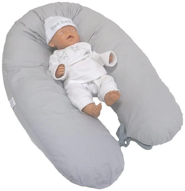 MamaLoes Amy Uni Grijs Voedingskussen 66765 4 MamaLoes Amy Uni Grijs Voedingskussen 66765 - Afbeelding 2