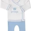 Petit Villain Prinsje Wit/Blauw Maat 56 2-delige Set