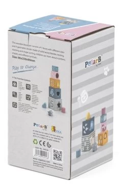 PolarB 2-in-1 Houten Stapelblokken En Vormenstoof 44016 -Babyproducten  Winkel PolarB 2 in 1 Houten Stapelblokken en Vormenstoof 44016 11