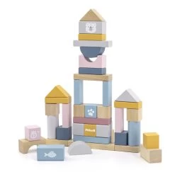 PolarB 60 Stuks Houten Blokken 44010 -Babyproducten  Winkel PolarB 60 Stuks Houten Blokken 44010 2