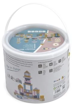 PolarB 60 Stuks Houten Blokken 44010 -Babyproducten  Winkel PolarB 60 Stuks Houten Blokken 44010 4