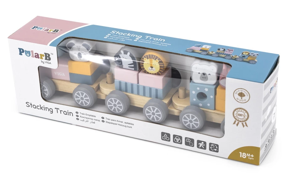 PolarB Houten Blokkentrein 44015 6 PolarB Houten Blokkentrein 44015 - Afbeelding 4