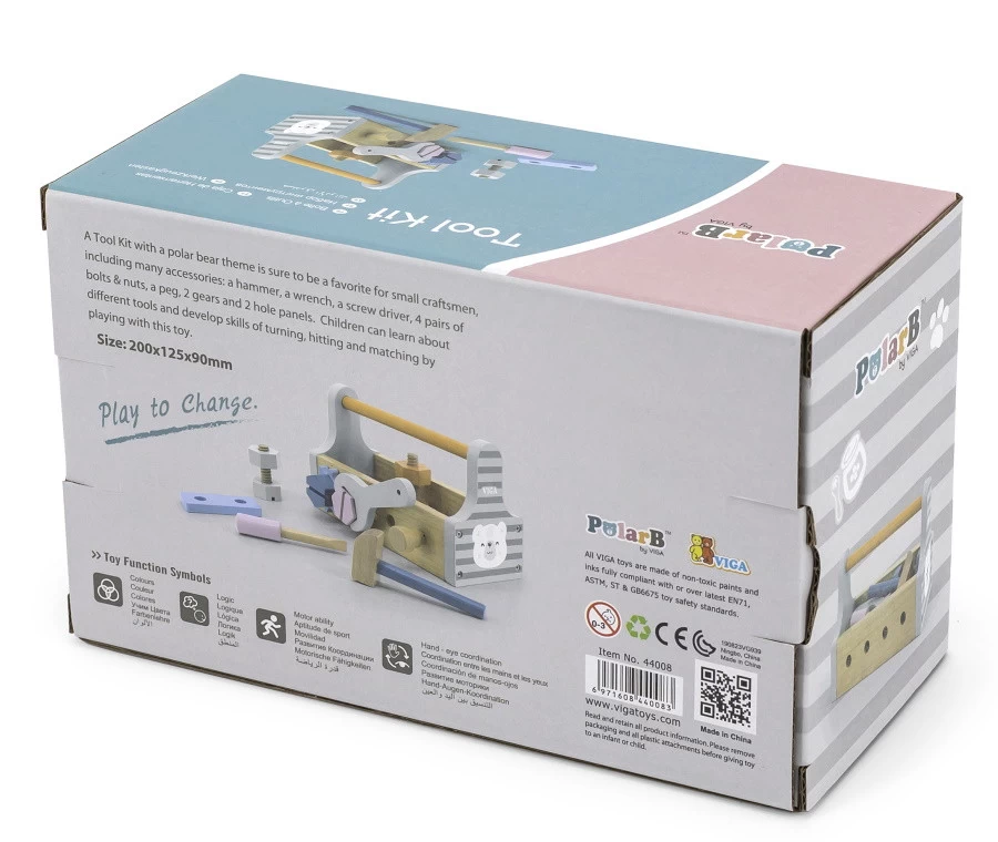 PolarB Houten Gereedschapskist 44008 9 PolarB Houten Gereedschapskist 44008 - Afbeelding 7