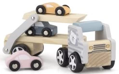 PolarB Houten Truck Met Oplegger Incl. 3 Auto's 44014 -Babyproducten  Winkel PolarB Houten Truck met Oplegger incl. 3 Autos 44014 3