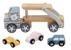 PolarB Houten Truck Met Oplegger Incl. 3 Auto's 44014 -Babyproducten  Winkel PolarB Houten Truck met Oplegger incl. 3 Autos 44014 6