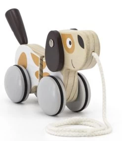 PolarB Puppy Luxe Houten Trekfiguur 44043 -Babyproducten  Winkel PolarB Puppy Luxe Houten Trekfiguur 44043 2