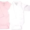 Petit Villain Extra Soft Uni Roze/Wit Maat 50/56 Lange Mouw Rompertje 2 Stuks -Babyproducten  Winkel Roze En Witte Petit Villain Rompertje Maat 50 56 4