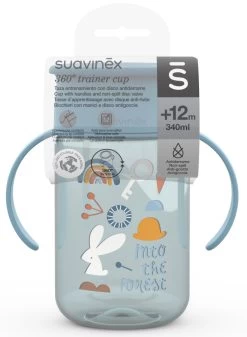 Suavinex Forest Blauw 360° Drinkbeker Met Handvatten SXZFEE070157 -Babyproducten  Winkel Suavinex Forest Blauw 360 Drinkbeker met Handvatten SXZFEE070157 3