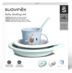 Suavinex Forest Blauw 4-delig Dinerset SXZFEE070300 -Babyproducten  Winkel Suavinex Forest Blauw 4 delig Dinerset SXZFEE070300 6