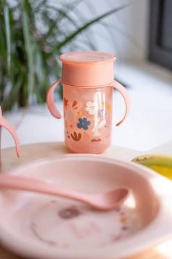 Suavinex Forest Roze 360° Drinkbeker Met Handvatten SXZFEE070164 -Babyproducten  Winkel Suavinex Forest Roze 360 Drinkbeker met Handvatten SXZFEE070164 4