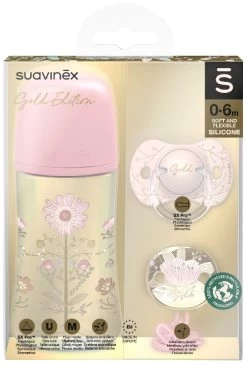Suavinex Gold Pink Gift Set SXSGZ1080231 -Babyproducten  Winkel Suavinex Gold Pink Gift Set SXSGZ1080231.1