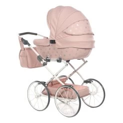 Tako Mini Imperial Vintage Pink Poppen Kinderwagen Incl. Tas 05 -Babyproducten  Winkel Tako Mini Imperial Vintage Pink Poppen Kinderwagen incl. Tas 05 2 1