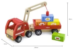 Viga Houten Kraanwagen 50690 -Babyproducten  Winkel Viga Houten Kraanwagen 50690 6