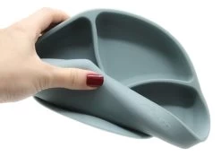 Babyjem Grijs Siliconen Bordje 715 -Babyproducten  Winkel babyjem mint siliconen bordje 715 3 1