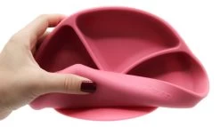 Babyjem Roze Siliconen Bordje 715 -Babyproducten  Winkel babyjem roze siliconen bordje 715 3