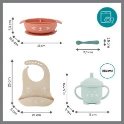 Babymoov Learn'Isy Vos Kinderservies Set Incl. Silicone Slab A005402 -Babyproducten  Winkel babymoov learnisy vos kinderservies set incl. silicone slab a005402 5