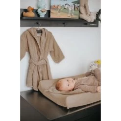 MamaLoes Badstof White 1-2jr Badjas ML5388 -Babyproducten  Winkel badstof nougat 01 17