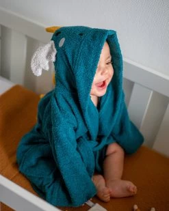 Blush & Blossom Dragon Diego 0-1jr Badstof Badjas TR-BB4206 -Babyproducten  Winkel bathrobe dragon diego 02