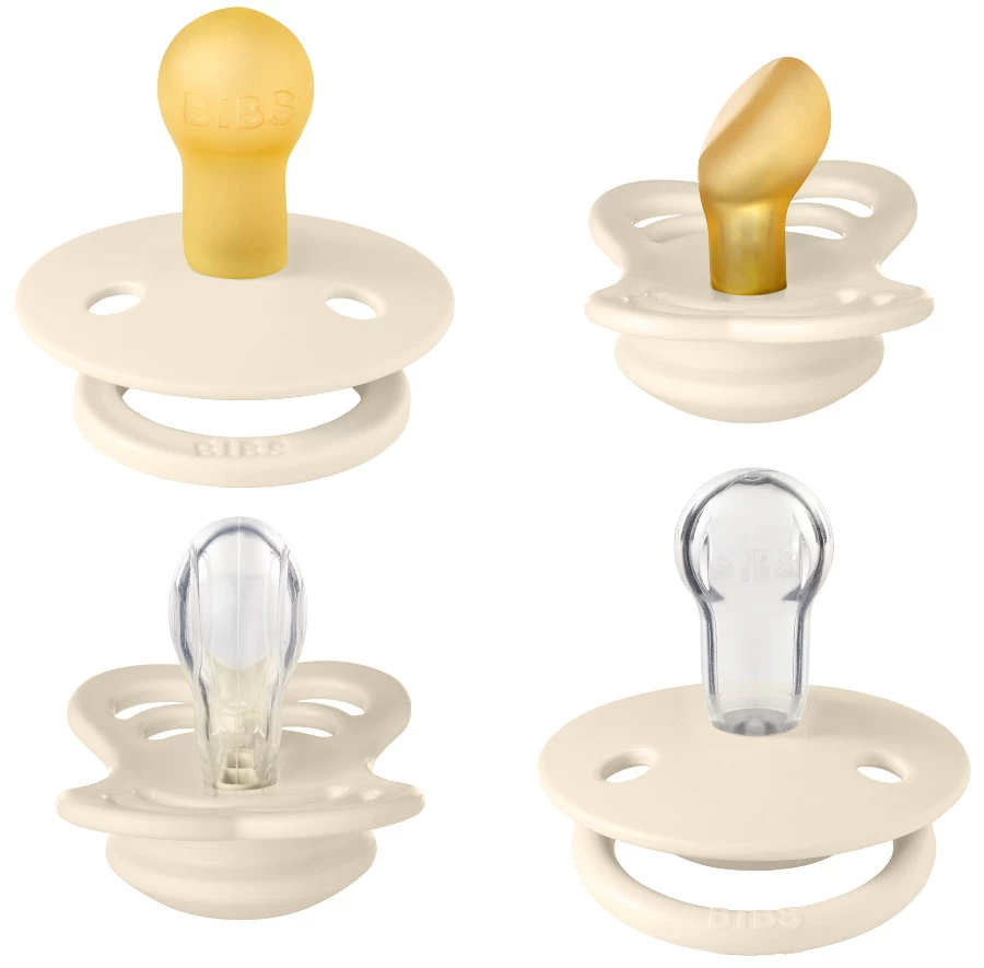 Bibs Try-it Ivory 0-6 Mnd 4 Stuks Fopspenen 91340 - Afbeelding 2