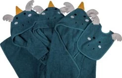 Blush & Blossom Dragon Diego 0-1jr Badstof Badjas TR-BB4206 -Babyproducten  Winkel blush blossom dragon diego badcape bathrobe bibs poncho 1