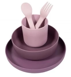 Bo Jungle B-Dinner Roze 5-delige Biologische Dinerset B551010