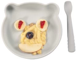 Bo Jungle B-Suction Bear Grijs Bord B500700 -Babyproducten  Winkel bo jungle b suction bear grijs bord b500700 3