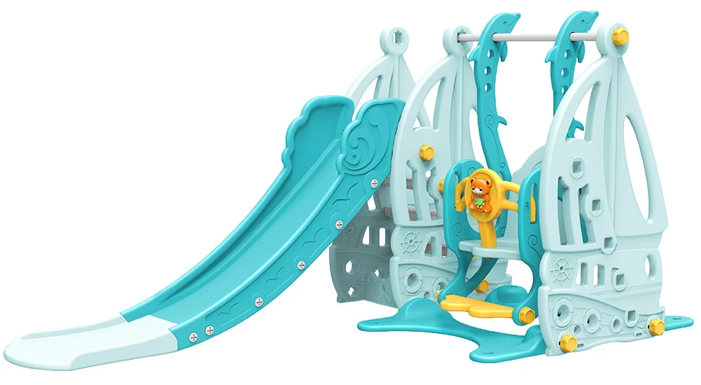 Cangaroo Coco Blue 3-in-1 Glijbaan Speeltoestel 107850 3 Cangaroo Coco Blue 3-in-1 Glijbaan Speeltoestel 107850