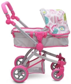 Cangaroo Pink Rose Poppen Kinderwagen 9651B -Babyproducten  Winkel cangaroo pink rose poppen kinderwagen 9651b 3