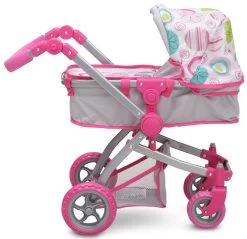 Cangaroo Pink Rose Poppen Kinderwagen 9651B -Babyproducten  Winkel cangaroo pink rose poppen kinderwagen 9651b 4