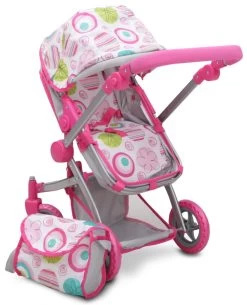 Cangaroo Pink Rose Poppen Kinderwagen 9651B -Babyproducten  Winkel cangaroo pink rose poppen kinderwagen 9651b 6