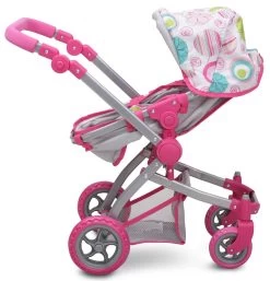 Cangaroo Pink Rose Poppen Kinderwagen 9651B -Babyproducten  Winkel cangaroo pink rose poppen kinderwagen 9651b 8