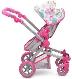 Cangaroo Pink Rose Poppen Kinderwagen 9651B -Babyproducten  Winkel cangaroo pink rose poppen kinderwagen 9651b 9