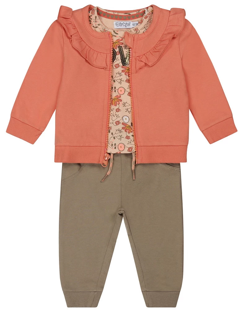 Dirkje Cute Coral Maat 68 3-delige Set S48380-31 W23