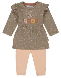 Dirkje Cute Dusty Green Maat 56 Jurkje Met Legging S48383-31 W23