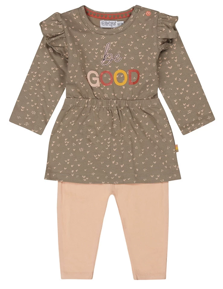 Dirkje Cute Dusty Green Maat 62 Jurkje Met Legging S48383-31 W23 3 Dirkje Cute Dusty Green Maat 62 Jurkje Met Legging S48383-31 W23