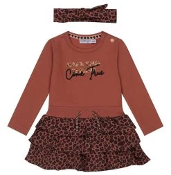 Dirkje Dreams Smokey Pink Maat 56 Jurkje Met Haarband S48319-35 W23