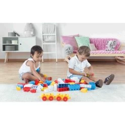 Dolu 50 Stuks Gekleurde Blokken Met Trein 5031 8 Dolu 50 Stuks Gekleurde Blokken Met Trein 5031 -Babyproducten Winkel dolu 50 stuks gekleurde blokken met trein 5031 3