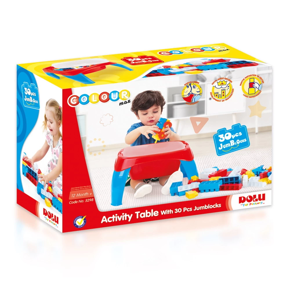 Dolu Activiteiten Tafel Incl. 30 Blokken 5298 5 Dolu Activiteiten Tafel Incl. 30 Blokken 5298 - Afbeelding 3