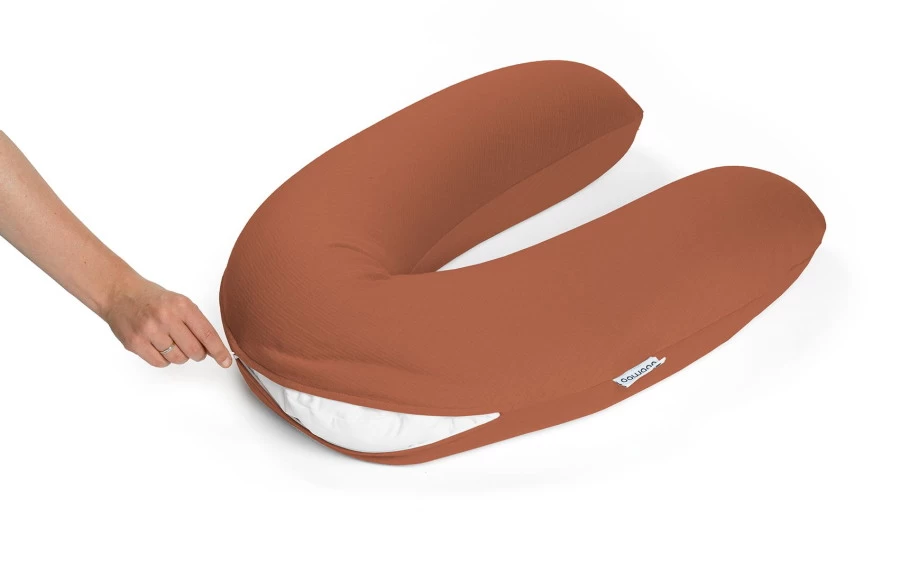 Doomoo Buddy Tetra Jersey Terracotta Voedingskussenhoes BC B82 4 Doomoo Buddy Tetra Jersey Terracotta Voedingskussenhoes BC B82 - Afbeelding 2