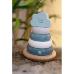 Label Label Blauw Houten Tuimelring Piramide LLWT-25255 -Babyproducten  Winkel dsc04674