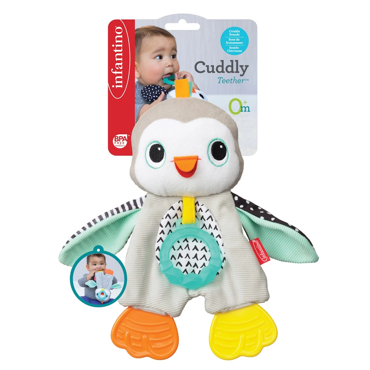Infantino Cuddly Pinguin Bijtspeeltje BK-316329 11 Infantino Cuddly Pinguin Bijtspeeltje BK-316329 - Afbeelding 9