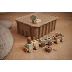 Jollein Farm Houten Speelgoed Trein 117-001-67021 -Babyproducten  Winkel jollein ss23 0970 speelgoedtrein