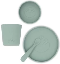 Jollein Ash Green Siliconen Dinerset 705-007-00095 -Babyproducten  Winkel jollein ash green siliconen dinerset 705 007 00095 2