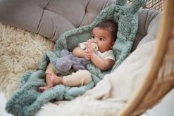 Jollein Bunny Ash Green Wikkeldeken 032-566-66018 -Babyproducten  Winkel jollein bunny ash green wikkeldeken 032 566 66018 6