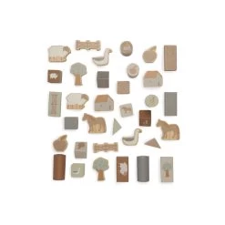 Jollein Farm Houten Blokkenset 712-603-67021 -Babyproducten  Winkel jollein farm houten blokkenset 712 603 67021 1