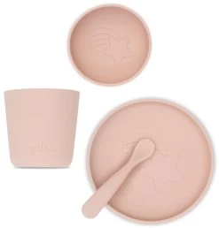 Jollein Pale Pink Siliconen Dinerset 705-007-00090 -Babyproducten  Winkel jollein pale pink siliconen dinerset 705 007 00090 2
