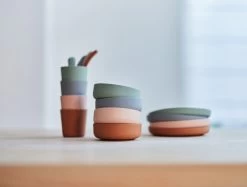 Jollein Pale Pink Siliconen Dinerset 705-007-00090 -Babyproducten  Winkel jollein siliconen dinerset 2 2